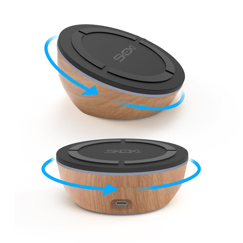 Twisty 10W Wireless Charging Pad and Adjustable Stand, built in one charging coil
