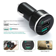 Load image into Gallery viewer, 18W Quick Charge 3.0 (QC 2.0 Compatible) USB Smart Charging Adapter